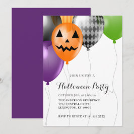 Elegant Halloween-fest Inbjudningar