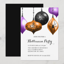 Elegant Halloween-fest Inbjudningar