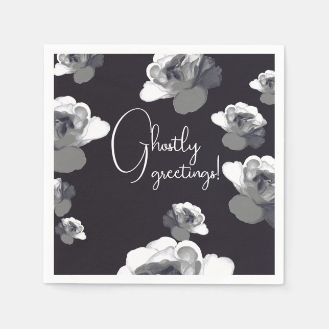 Elegant Halloween Hälsning Gholyst Ro Pappersservett (Framsidan)