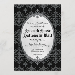 Elegant Halloween-inbjudan Inbjudningar