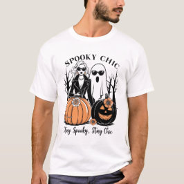 Elegant Halloween med Spooky Flair T Shirt