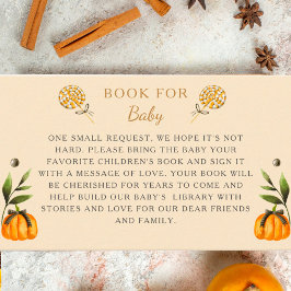 Elegant Halloween-tema Baby Shower-bok för bebis Tilläggskort