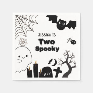 Elegant Halloween två-Födelsedagsfester Pappersservett