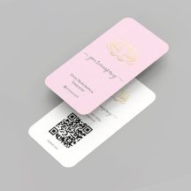 Elegant Hälsa Spa Therapist Rosa Guld Lotus QR