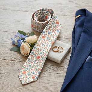 Elegant halsduk med blomsterkonst mönster slips