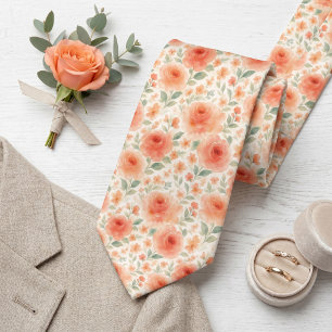 Elegant halsduk med blomsterkonst mönster slips