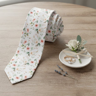 Elegant halsduk med blomstermönster i chic stil slips