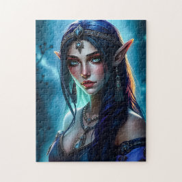 Elegant HalvElven Priestess Jigszle Puzzle Pussel