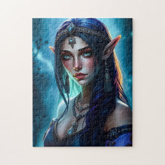 Elegant HalvElven Priestess Jigszle Puzzle Pussel