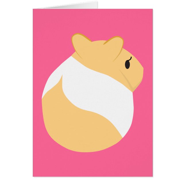 Elegant Hamster Hälsningskort (Framsidan)
