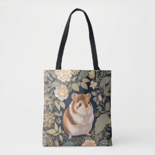Elegant Hamster William Morris Inspired Blommigt Tygkasse