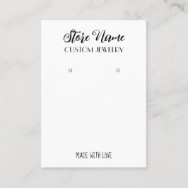 Elegant Hand gjorde visning för öronring Visitkort