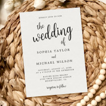 Elegant Hand Lettering Black White Bröllop
