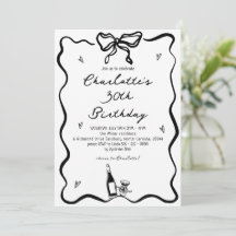 Elegant Hand plockade 30års födelsedag