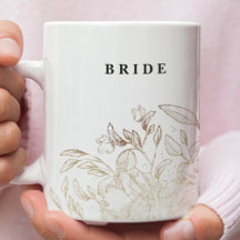 Elegant Hand plockade Botanical Brudens sida Bride