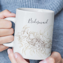 Elegant Hand plockade Botaniska Bridesmaid Party