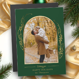 Elegant Hand plockade Guld Holly Arch Photo