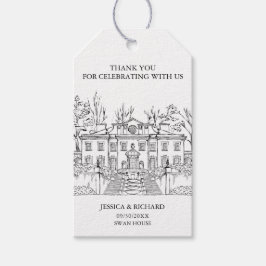 Elegant Hand plockade Venue Tack Presentetikett