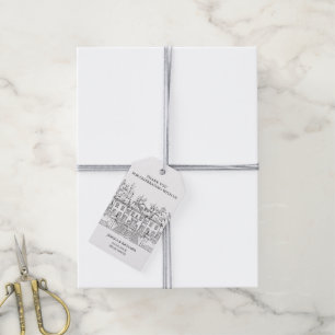 Elegant Hand plockade Venue Tack Presentetikett