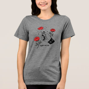 Elegant Hand Spraying Scent med Ro T Shirt