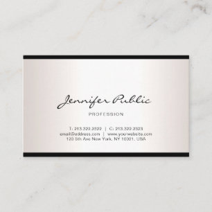 Elegant Hand Tont Text Script Modern enkel design Visitkort