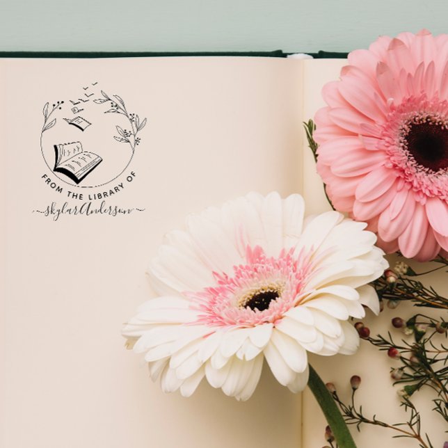 Elegant handdragna Bok-fåglar från Bibliotek av Självfärgande Stämpel (Skapare uppladdad)