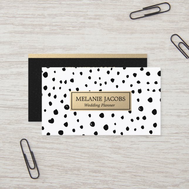 elegant händelseplanner visitkort (Fram/Back In Situ)