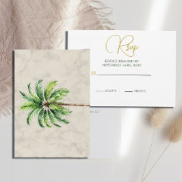 Elegant Handflatan Träd Watercolor Bröllop OSA