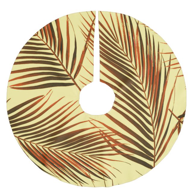 Elegant Handflatan Upprepa Mönster design Julgransmatta Borstad Polyester (Framsidan)