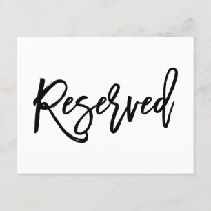 Elegant Handletterad Bröllops 2-Sidig Reserverad S Inbjudningar