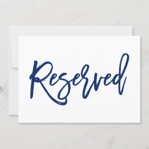 Elegant Handletterad Bröllopsmarkering Reserverad