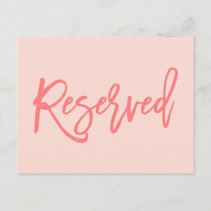 Elegant Handletterad Bröllopsreservationsskylt Cor Inbjudningar