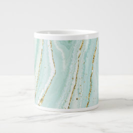 elegant handmålad flytande marmor design med gli jumbo mugg