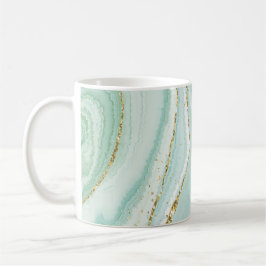 elegant handmålad flytande marmor design med gli kaffemugg