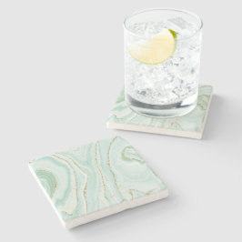 elegant handmålad flytande marmor design med gli stenunderlägg