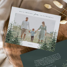 Elegant Handmålad Tallbild Jul