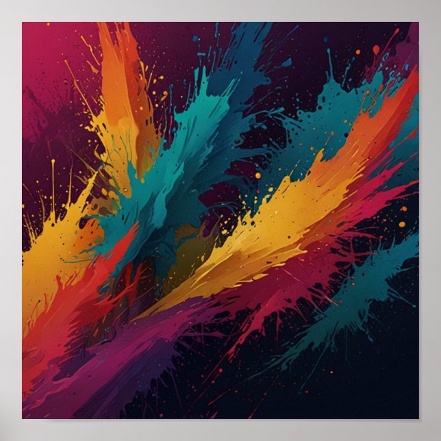 Elegant handmålad teckning poster (Framsidan)