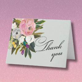 Elegant Handpainted Floral Budget Retirement Tack Kort