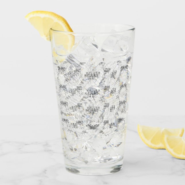 Elegant handritad blomsterdesign i monokrom glaskopp (Framsida Ice)