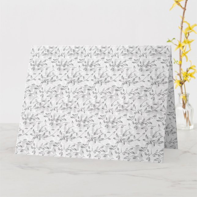 Elegant Handritad Botanisk Konst Kort (Gul blomma)