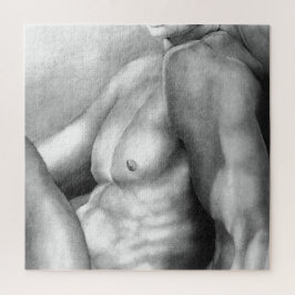 Elegant Handritad konst Refined Male-nude-Vuxen Pussel