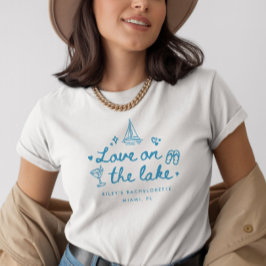 Elegant handskrift "Kärlek vid sjön" Möhippa T Shirt