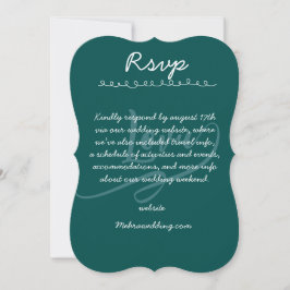 Elegant handskriven bröllops-RSVP-kort Inbjudningar