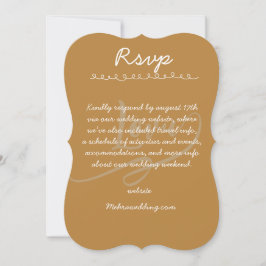Elegant handskriven bröllops-RSVP-kort Inbjudningar