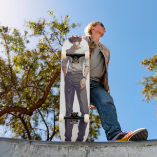 Elegant Handsome Anime Man Mini Skateboard Bräda 18,5 Cm