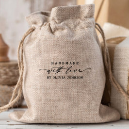 Elegant handtagen med Kärlek-skriptPersonlig Stämpel