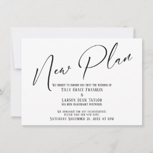 Elegant Handwriting Nytt Plan Enkel Annonsering Inbjudningar