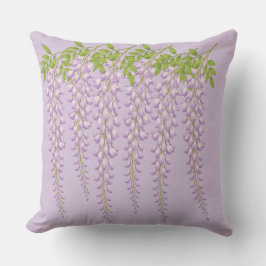 Elegant hängande Wisteria blommande kastkudde Kudde