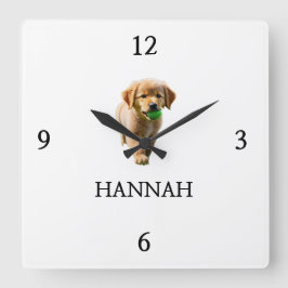 Elegant "HANNAH"-Personlig Fyrkantig Klocka