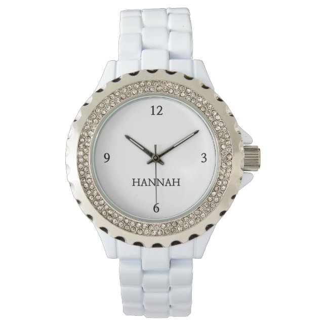 Elegant "HANNAH" Personlig Watch Armbandsur (Framsida)